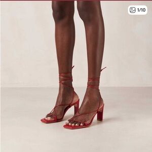 ALOHAS Bellini Strappy Red Sandals